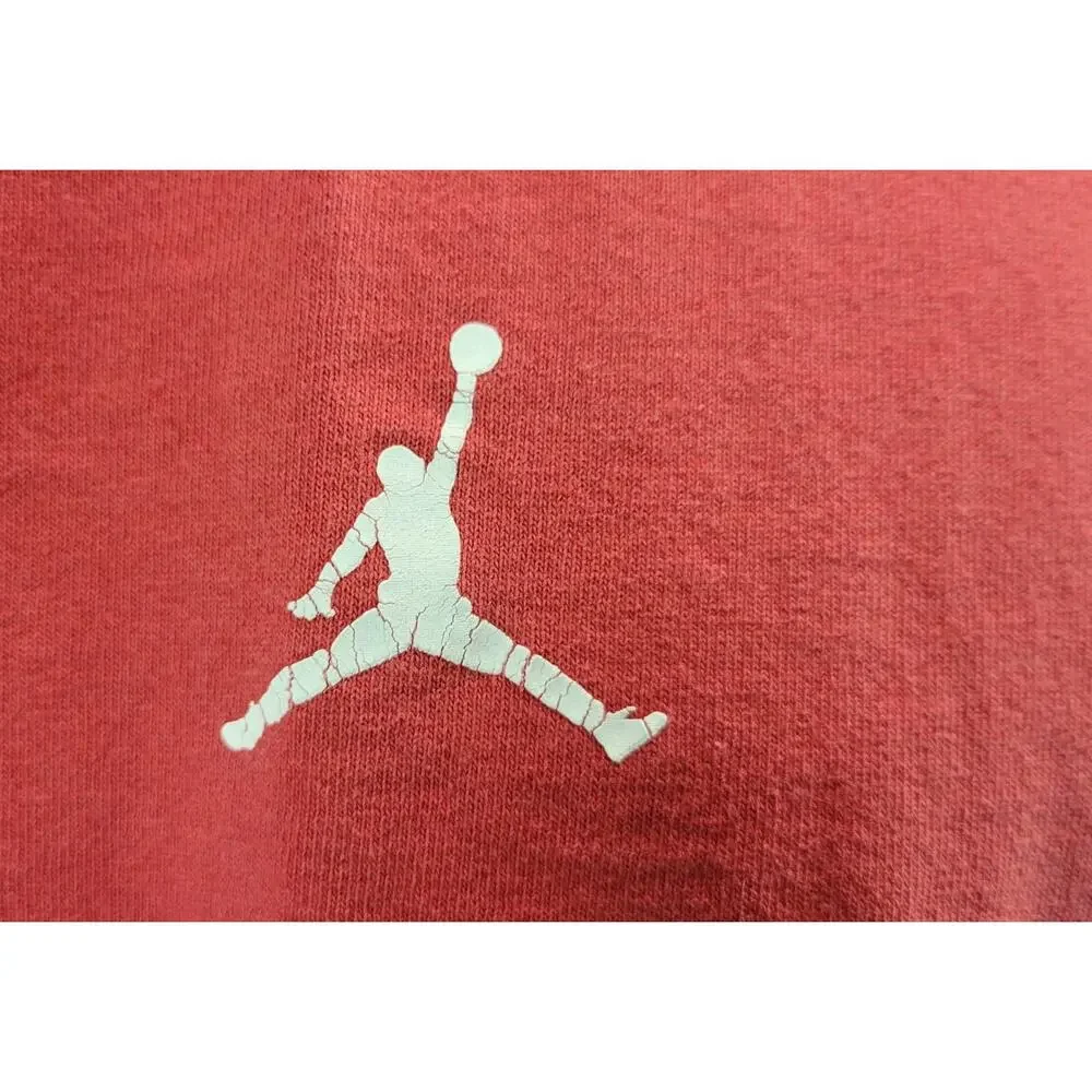 Vintage Men's Air Jordan 23 Red Cotton T-Shirt XL
